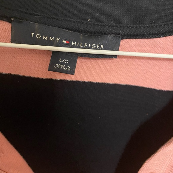 Tommy Hilfiger Pink and Blue Button Polo womens - Picture 3 of 3